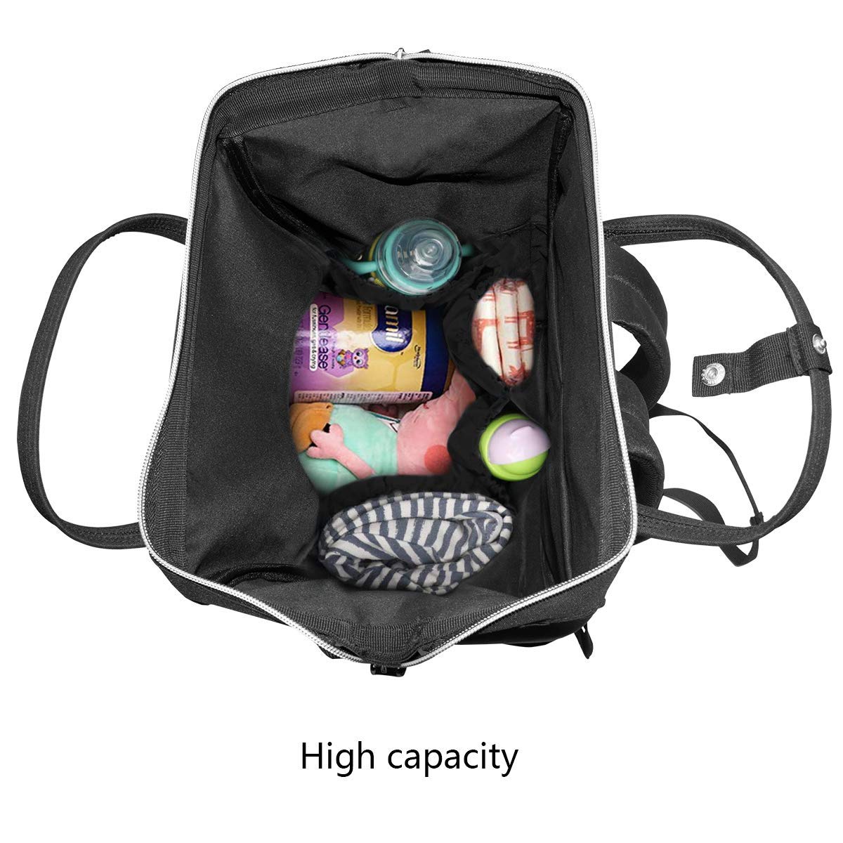 Borsa per pannolini zaino da viaggio borse multifunzione con cerniera casual zaini da viaggio per mamma papà unisex