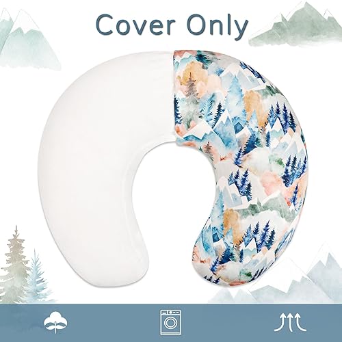Miniatura 7 de Funda de almohada de lactancia para bebé, funda de almohada extraíble para lactancia, funda de almohada de lactancia para niños recién nacidos, tela