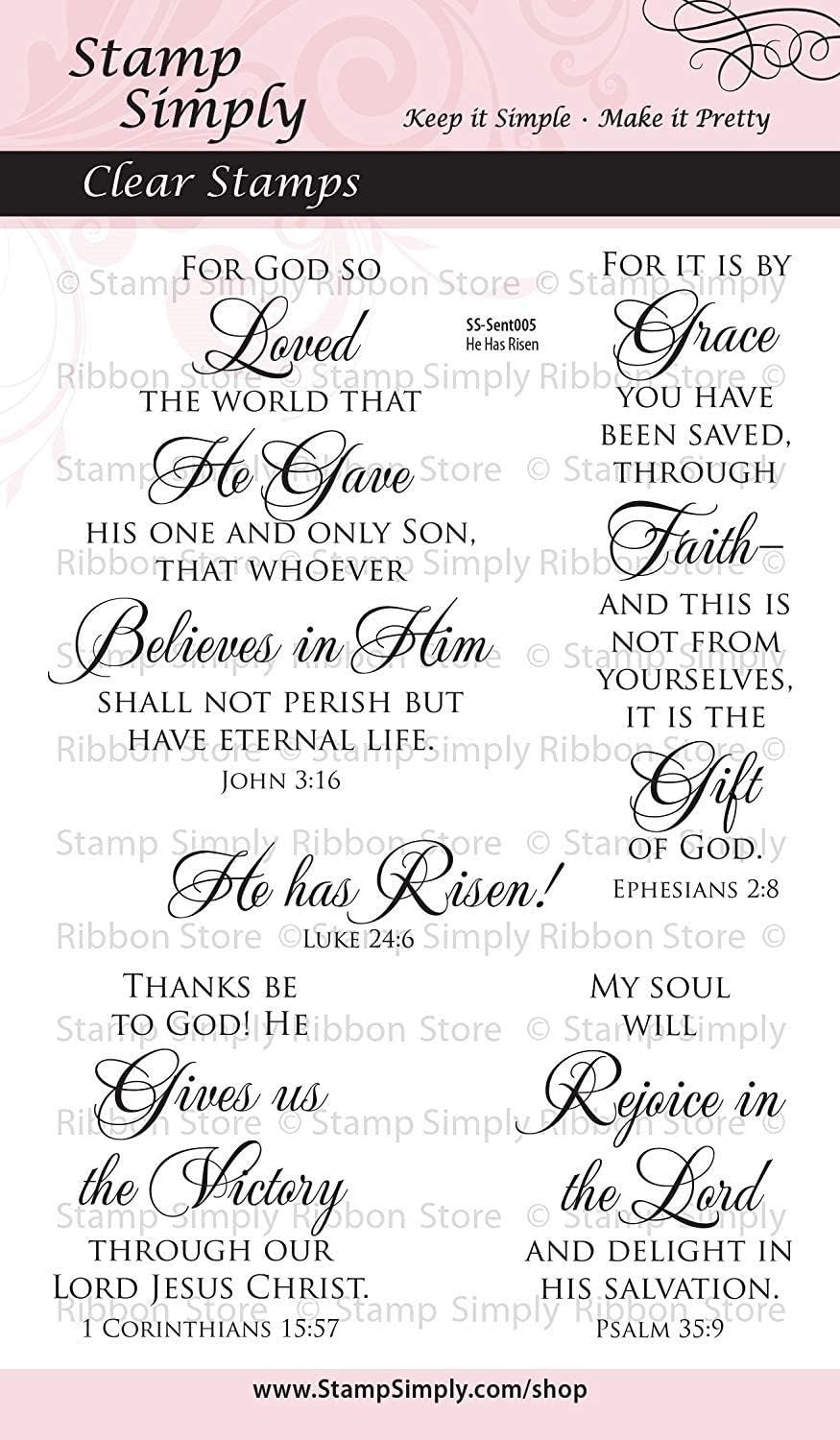 Easter Scripture He Has Risen Christian Religious 4x6 Inch Sheet