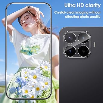 QULLOO Screen Protector for Xiaomi 17T Pro, [2+2 Pack] Tempered Glass & Camera Lens Protector, Anti-Scratch Easy Installation HD Protective Glass Film