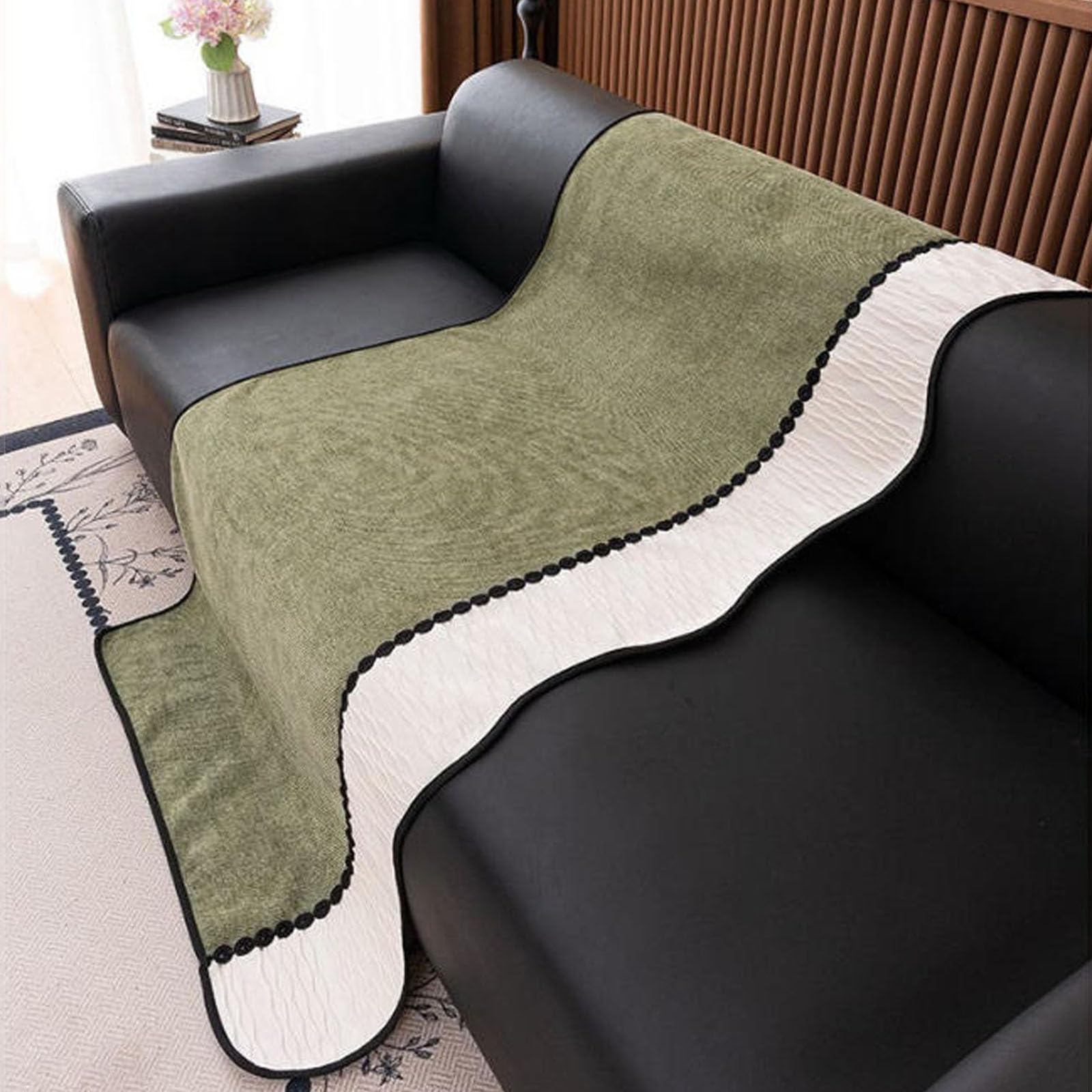 Protège Canapé pour Chiens et Chats,Anti Poils Animaux Couvre Canapé Housse Canapés d'angle Protege Canape Griffe Chat pour Salon Coussin de Chaise Canapés Serviette Multifonction,Dark Grey,80x240cm