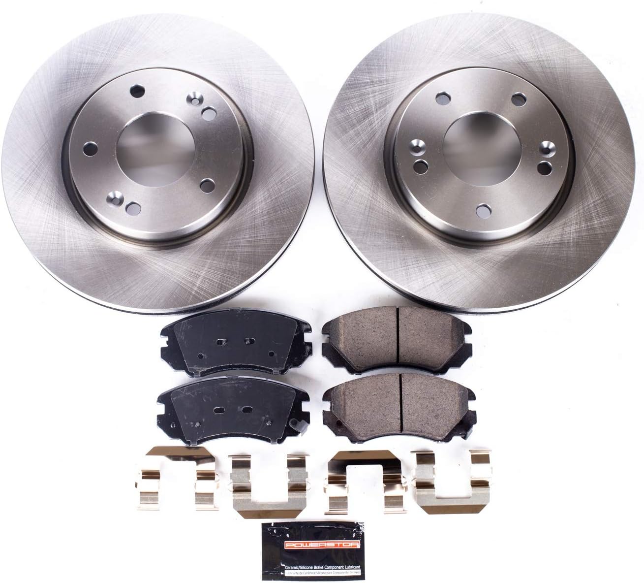 Power Stop Front KOE165 Stock Replacement Brake Pad and Rotor Kit Autospecialty