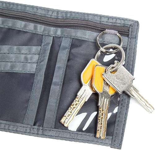 Miniatura 5 de Billetera para niños y niñas, billetera para niños pequeños, billetera de lona triple para exteriores, billeteras juveniles para niños y niños,