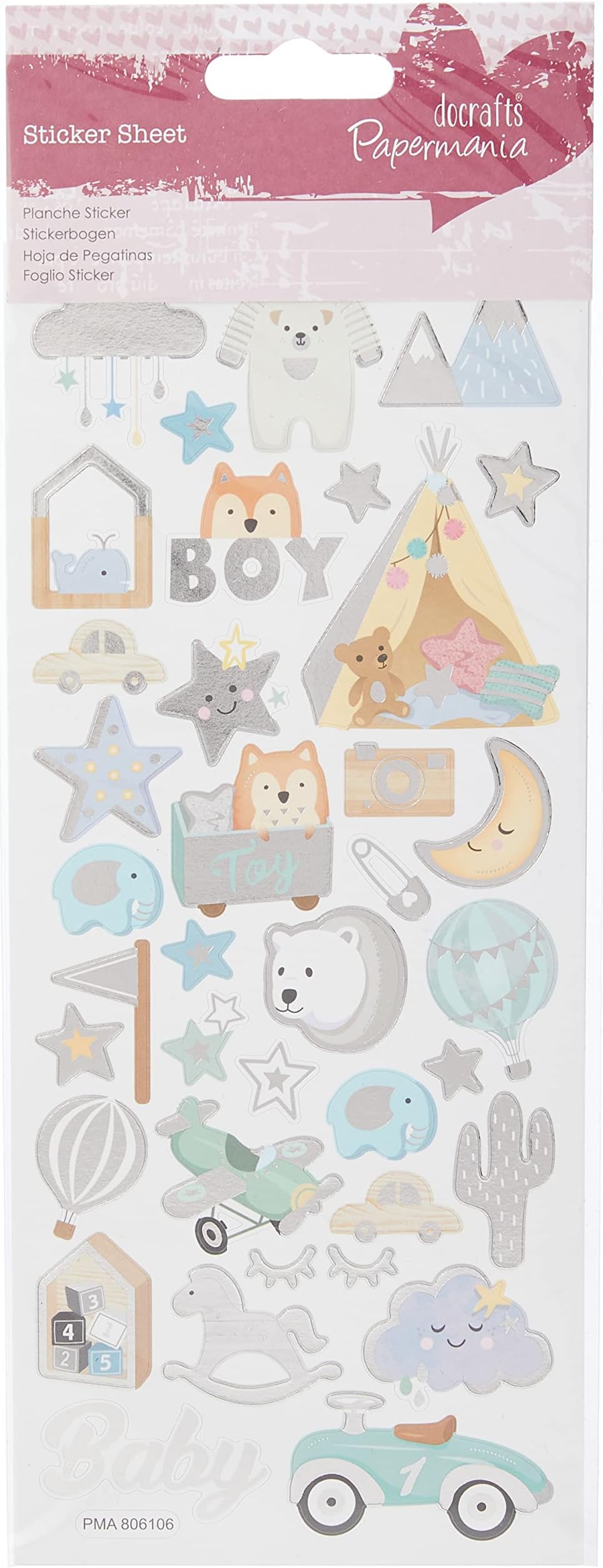 Papermania Stickers, Multi, One Size
