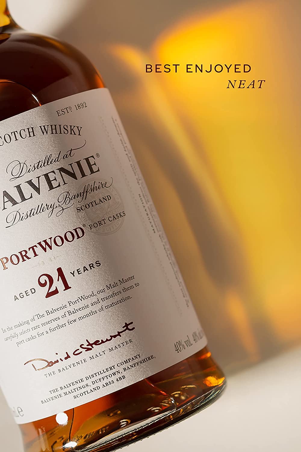 The Balvenie 21 años PortWood Whisky Escocés de Malta, 70cl