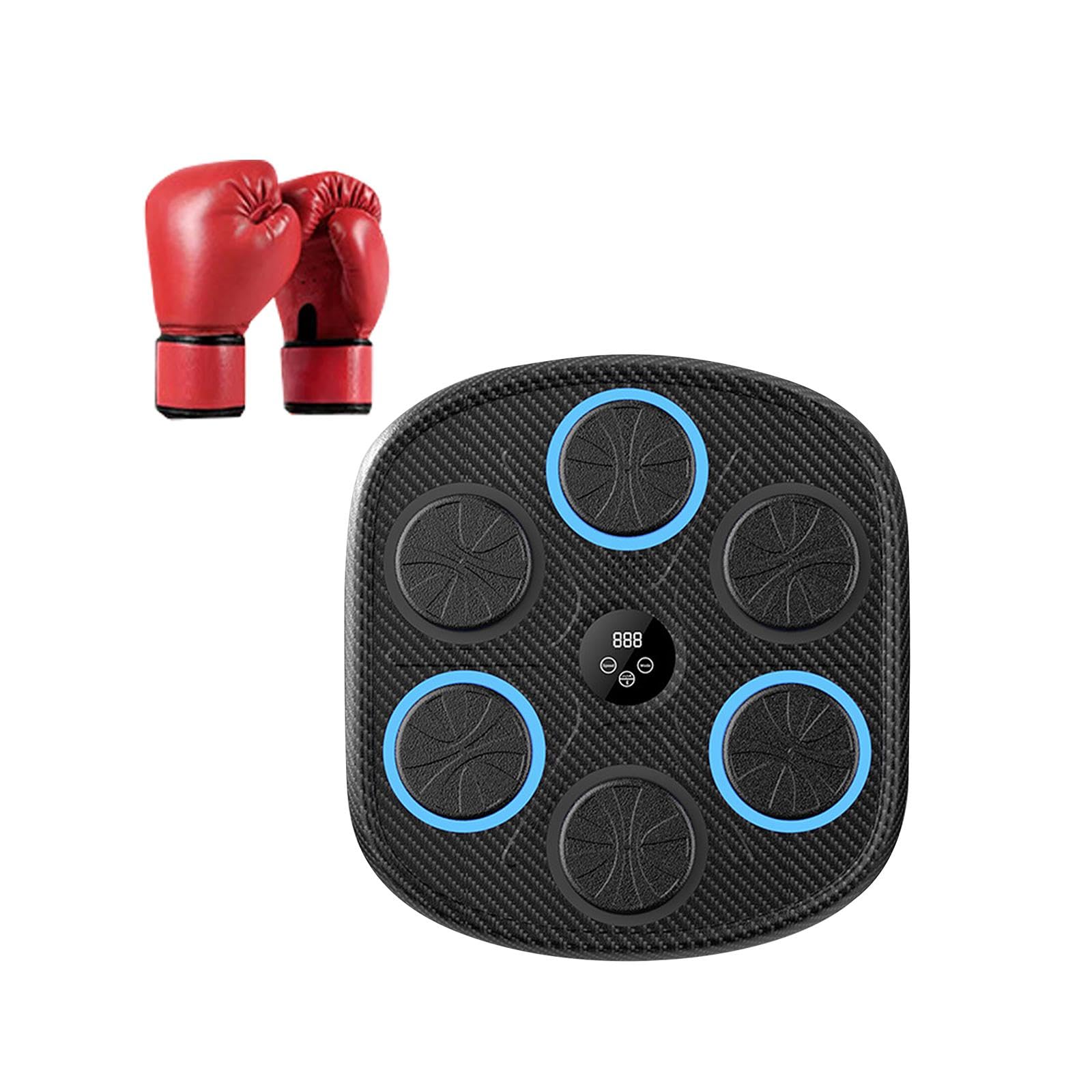 Music Boxing Training Machine for Adults Electronic Music Boxing Wall Target w Red Boxing Gloves Carbon Fiber|Punching Bags-image-31