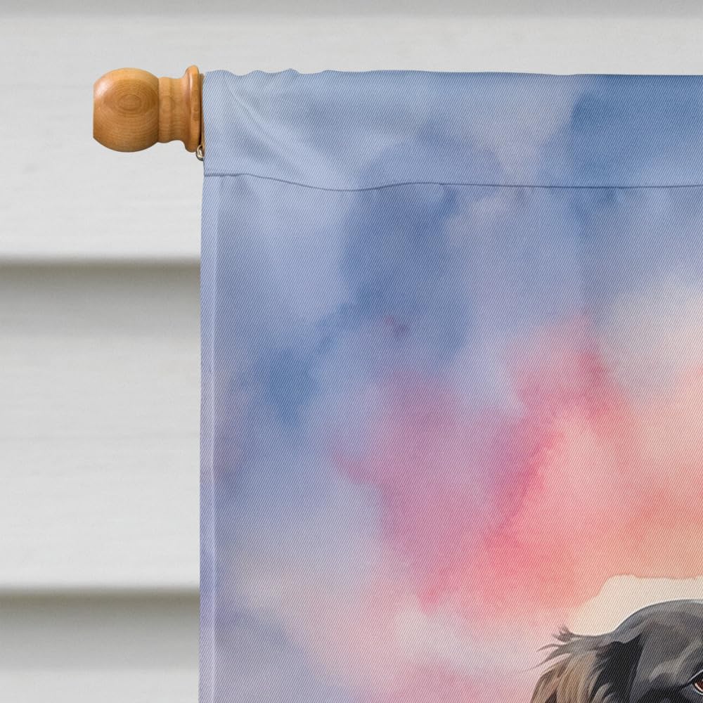 Caroline's Treasures DAC4641CHF English Springer Spaniel Two Hearts House Flag Large Porch Sleeve Pole Decorative Outside Yard Banner Artwork Wall Hanging, Polyester, House Size, Multicolor