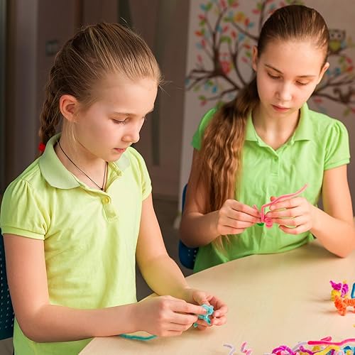 Miniatura 5 de YOKIVE 200 limpiapipas, decoración de tallos de chenilla, ideal para suministros de manualidades (15/64 pulgadas, 12 pulgadas, azul claro)