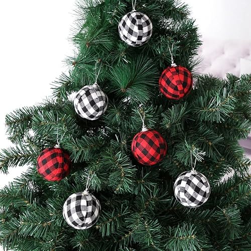 Miniatura 9 de Juego de 30 adornos de bola de Navidad inastillables para colgar en el árbol, bolas rojas y doradas, adornos de árbol de Navidad para festividades,