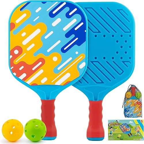 Miniatura 1 de Stocking Stuffers Kids Pickleball Paddles- Boys Toys for Kid Ages 4 5 6 7 8 Year Old Boys Girls Gifts, Beginner Easy to Use Backyard Ball Games Set