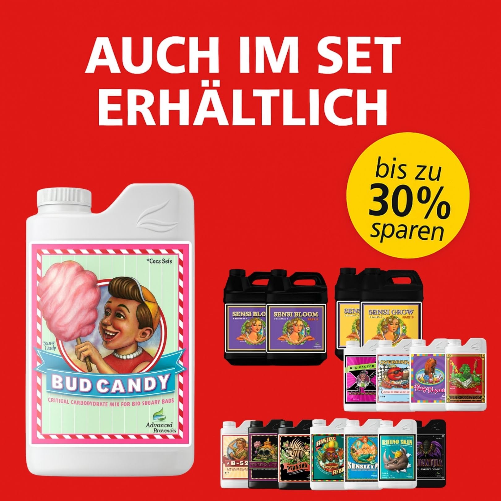 Weedness Advanced Nutrients Bud Candy 1 Liter - NPK Dünger Grow Anbau Indoor Erde Flüssigdünger Organischer Bio