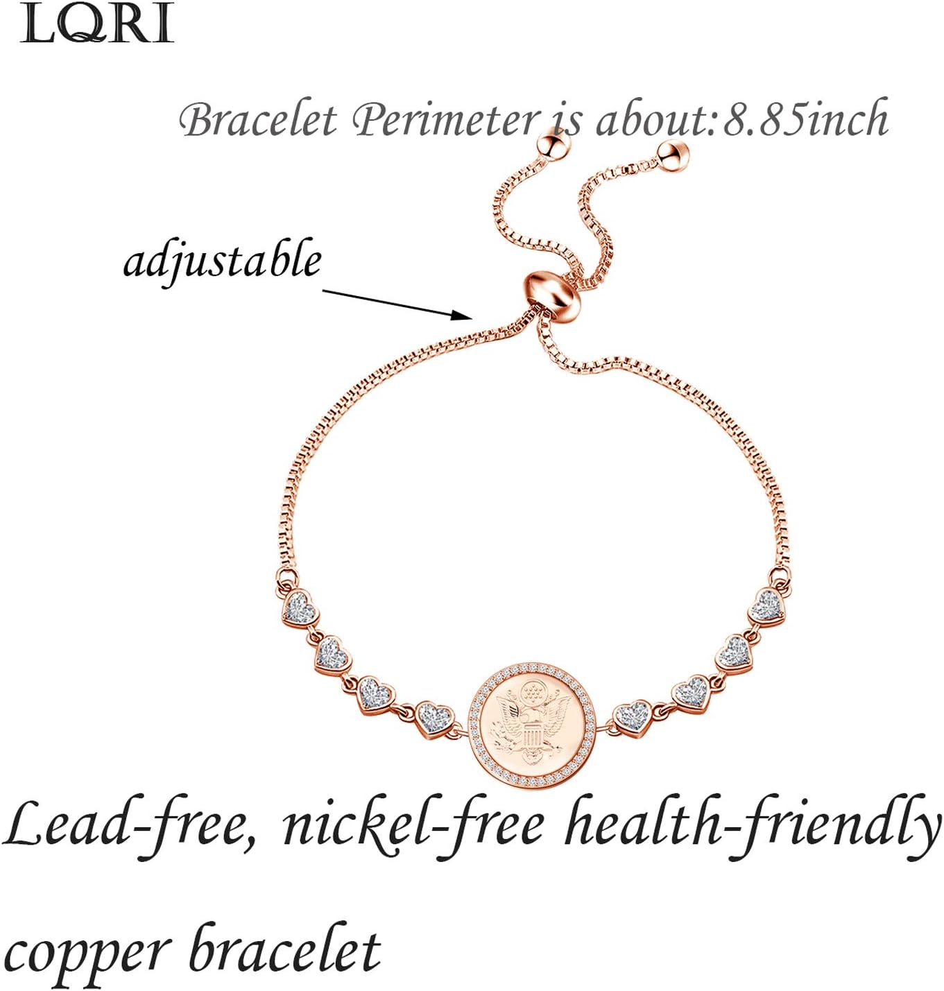 LQRI Army Gift Charm Bracelet Military Jewelry Military Deployment Gift - Image 7