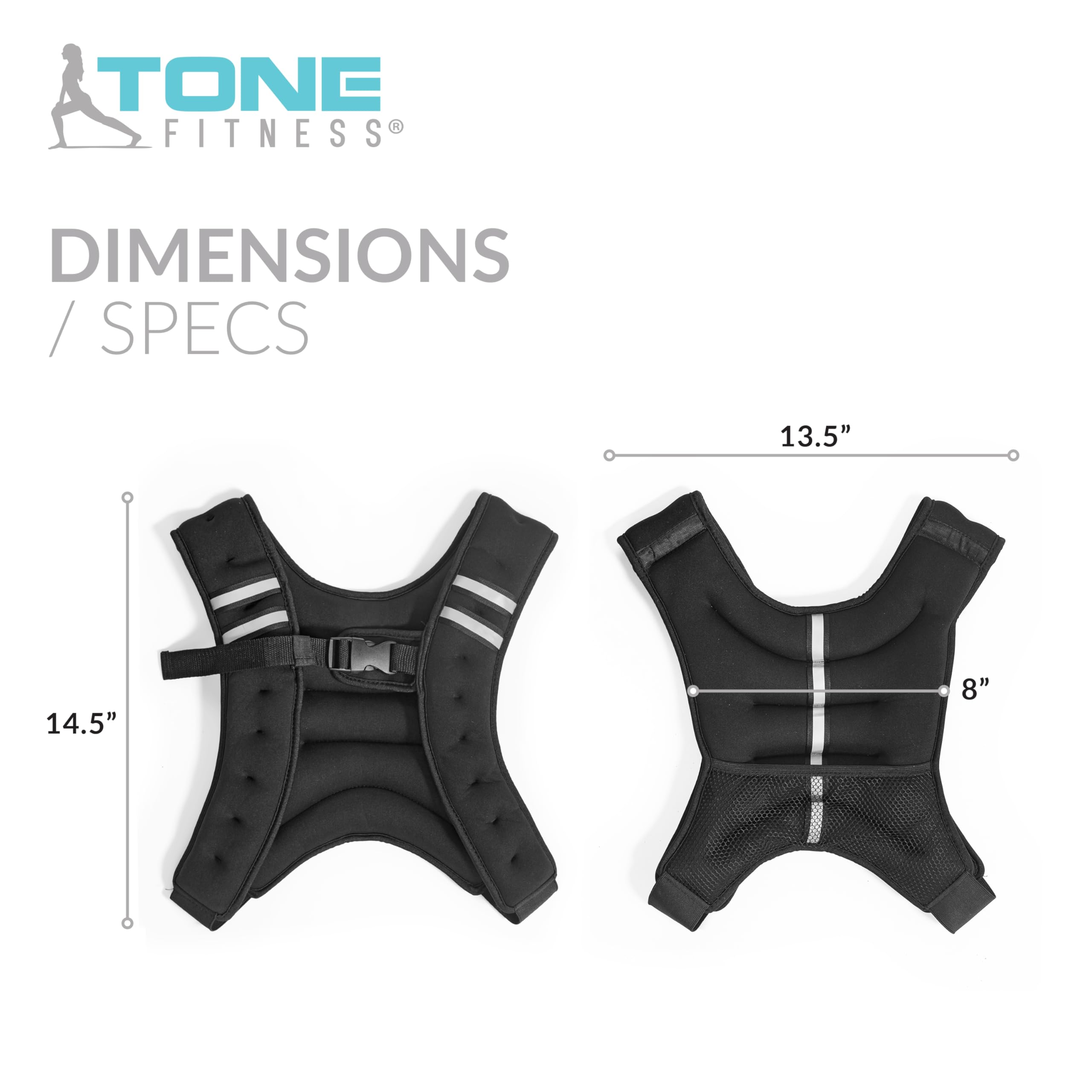 Tone Fitness Adjustable Weighted Vest Weighted Vest Woman Tone