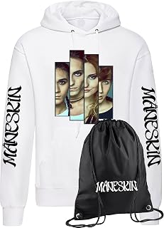 CLOTHING Sweatshirt Manes Kapuzenpullover aus Baumwolle, Musikgruppen, Rock And Roll, bekannt für Jungen, Mädchen, Kinder, Erwachsene mit Nylonbeutel, Geschenkidee für Musikfans