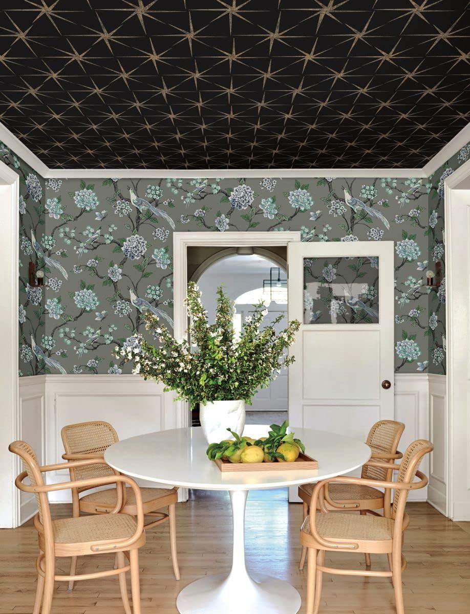 Evening Star Wallpaper- Black