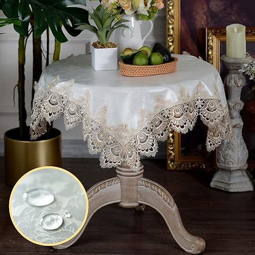 ARTABLE Mantel pequeño de encaje de macramé de otoño y Navidad, para Acción de Gracias, al aire libre, granja, rústico, cocina, fiesta, cumpleaños,