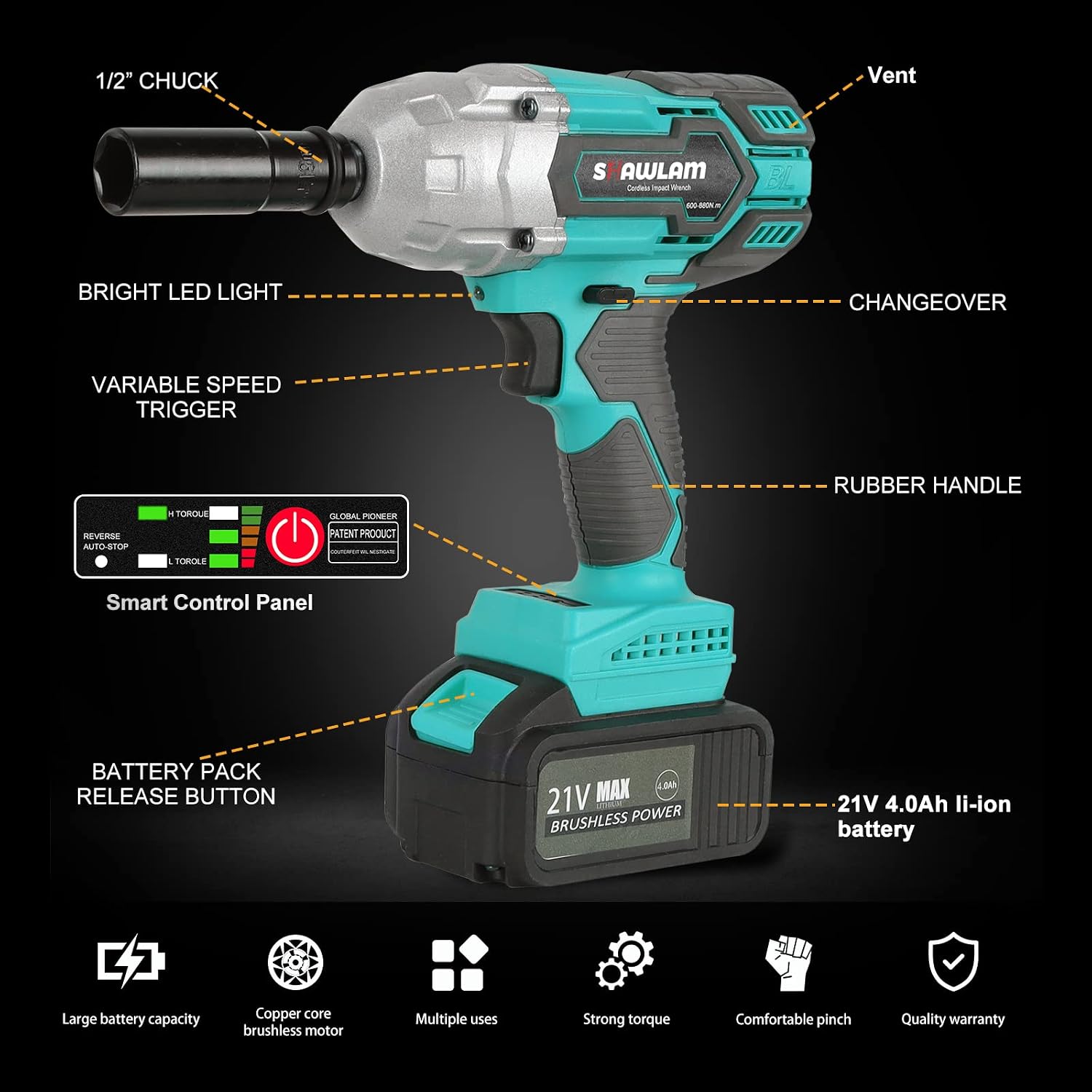 Buy Cordless Impact Wrench, Chuck 