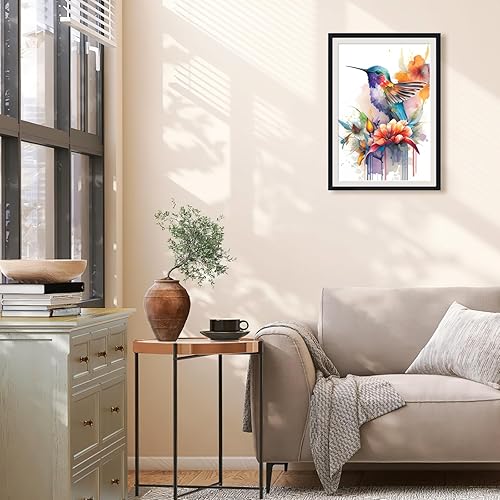 Miniatura 3 de Ginkko Kit de pintura por números para adultos, principiantes y niños de 8 a 12 años con marco de madera, fácil acrílico sobre lienzo de 9 x 12