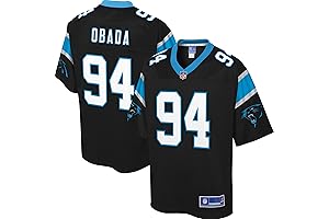 NFL Pro Line Men's Efe Obada Black Carolina Panthers Big & Tall Player Jersey