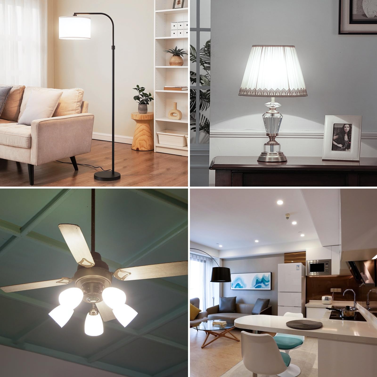 Torkase A19 LED Light Bulbs 60-80 Watt Equivalent 9 Watt 800 LM Bright Standard LED Bulbs Non-Dimmable E26 — view 7