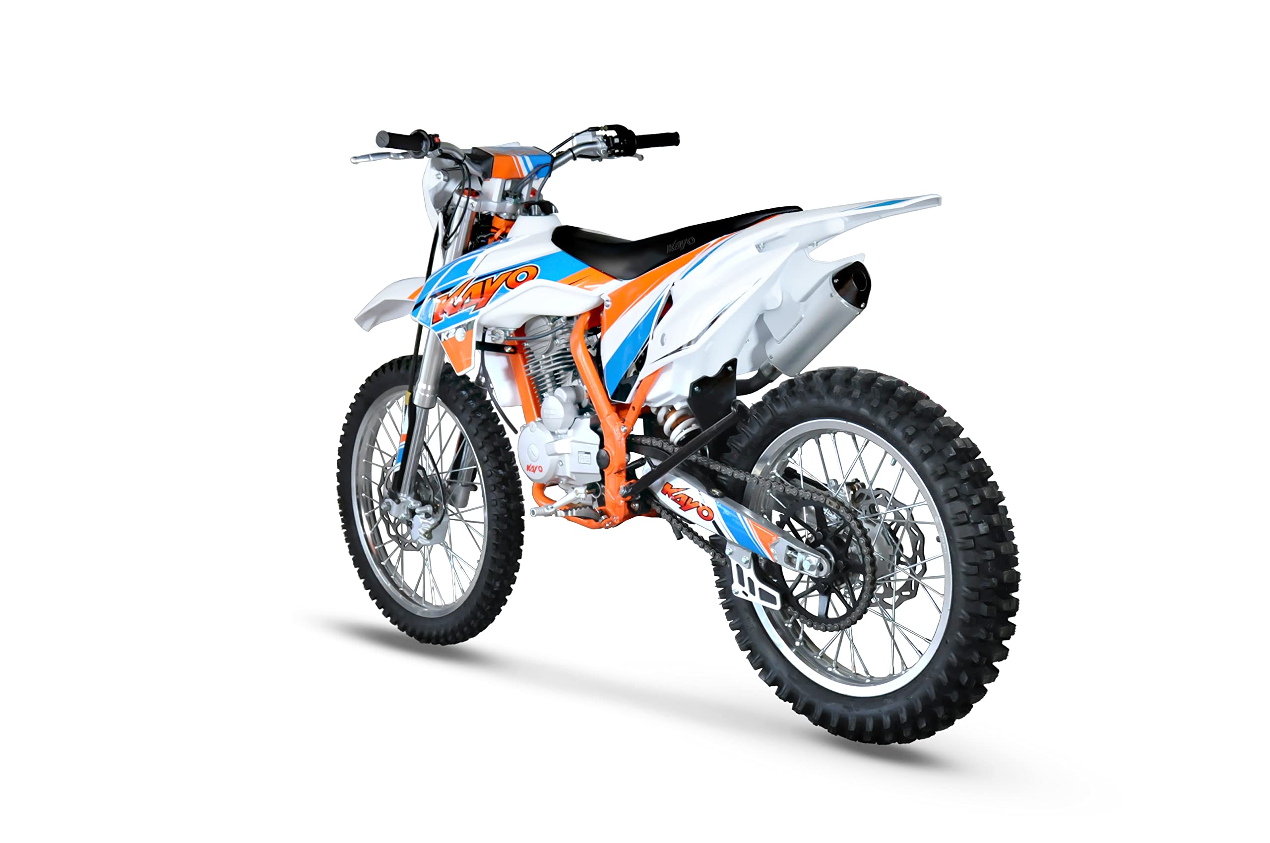 K2 250cc Luftkühlung 21/18" Enduro Motocross Dirt Bike Weiß