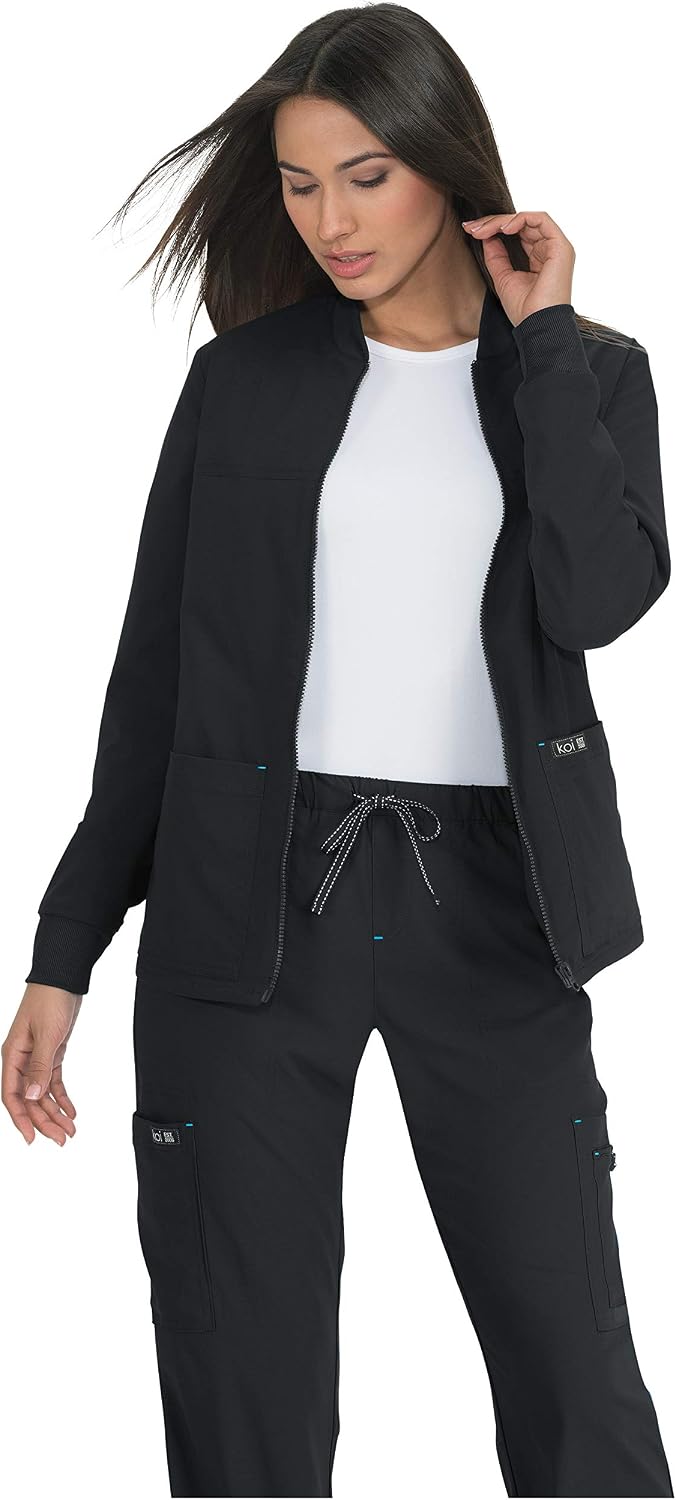 KOI Basics Comfortable & Easy Care Unisex Hayden Scrub Jacket