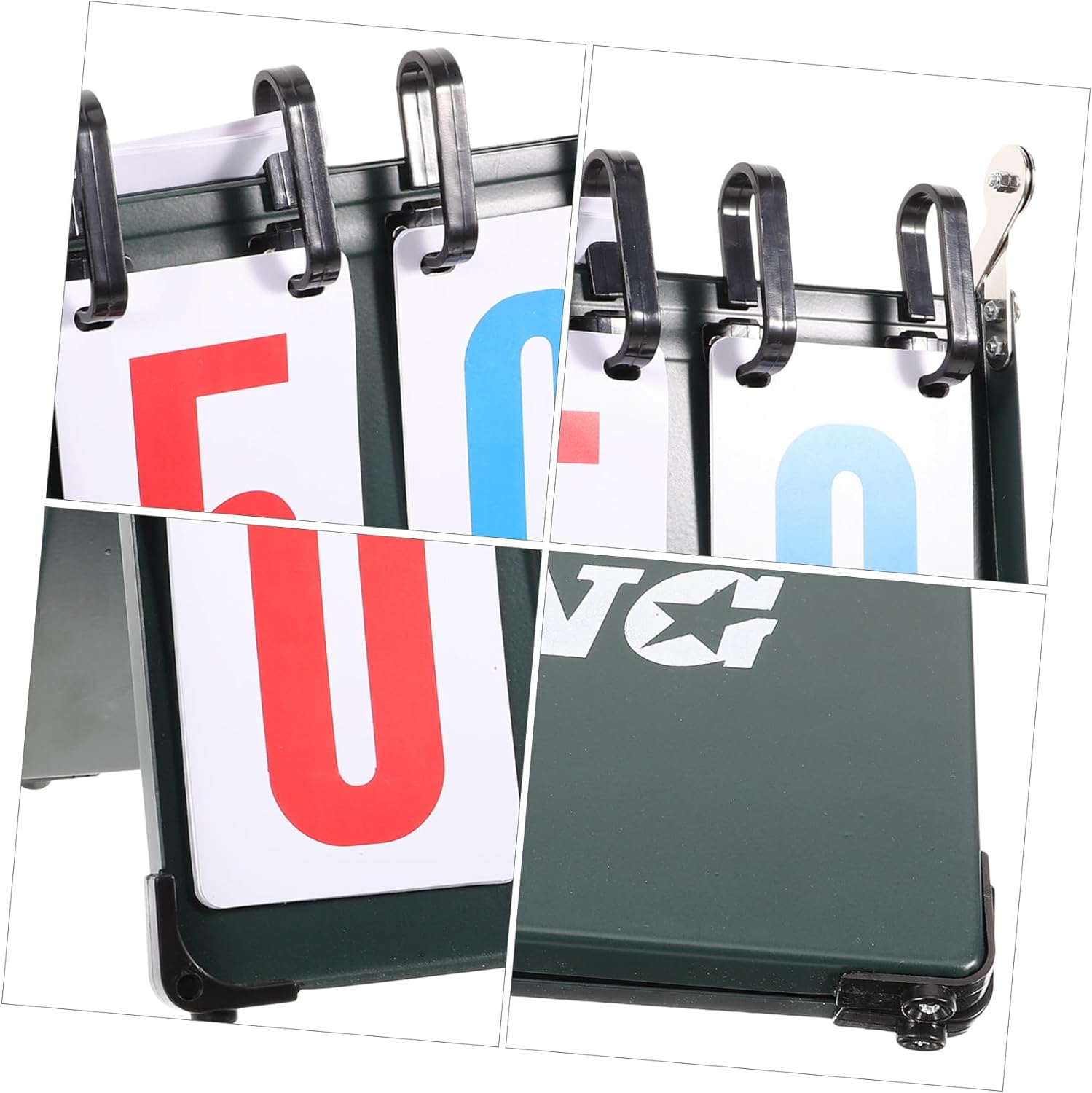 KOMBIUDA Portable Plate Scoreboard Two- Design for Basketball Football Badminton and More Sports Competitions Easy to Use Practical Score Keeping