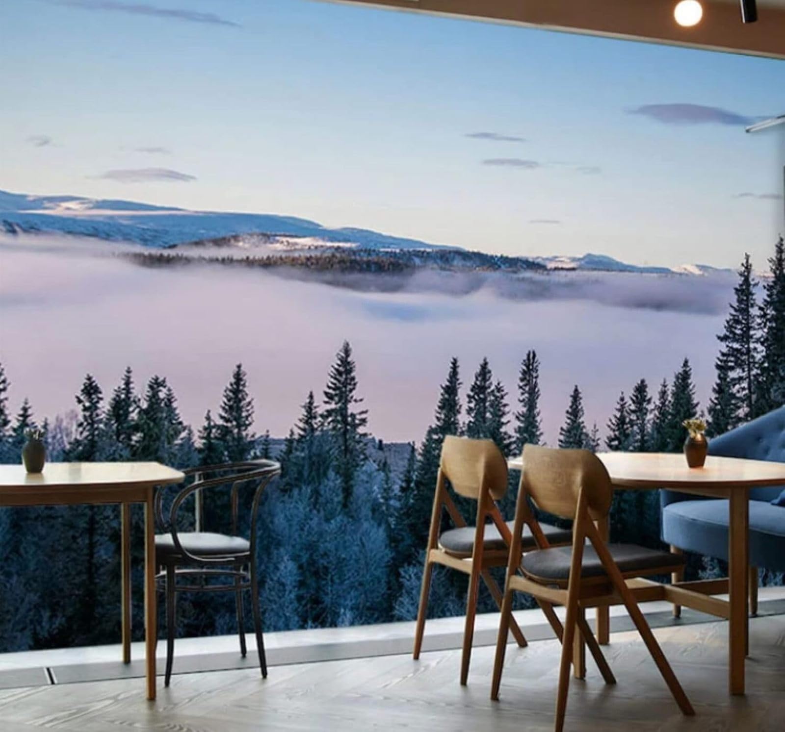 XLMING Three Dimensional Beautiful Nature Forest Landscape 3D Wallpaper Luxury Home Dining Decor Paste Sofa Living Room The Wall for Bedroom Mural-200cm×140cm
