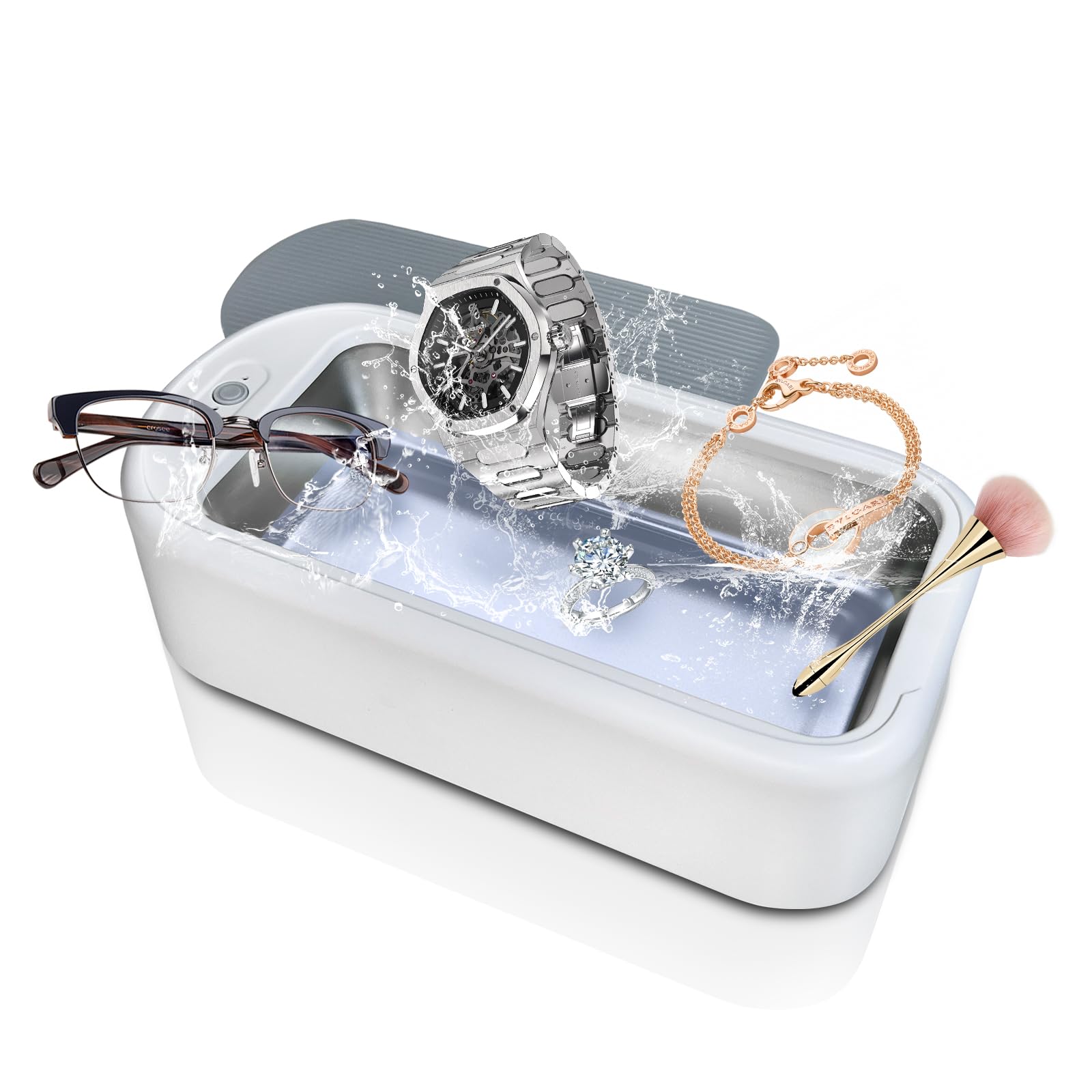 Ultrasonic Jewelry Cleaning Machine 640ml Ultrasonic Cleaning Machine  48KHzDenture Cleaner Portable Professional Ultrasonic Cleaning Machine  Suitable