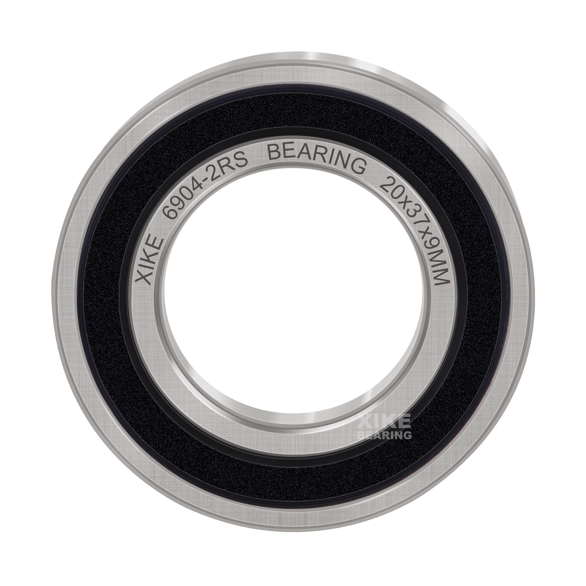 XiKe 4 sztuka 6904-2RS łożysko kulkowe 20x37x9mm, wustronne uszczelnienie gumowe i stal chromowa, 6904RS uszczelnione łożysko kulkowe zwykłe