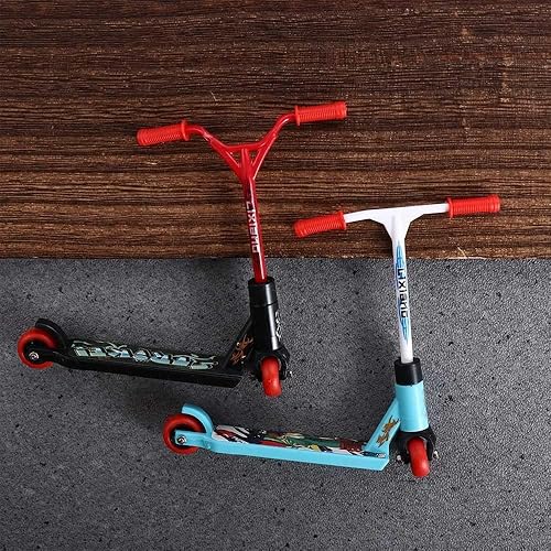 Miniatura 6 de Galepromot Patinete de dedo rojo Mini juguetes de dedo de dos ruedas Accesorios de tablero de dedos Skateboard Finger Toy para fiesta favores