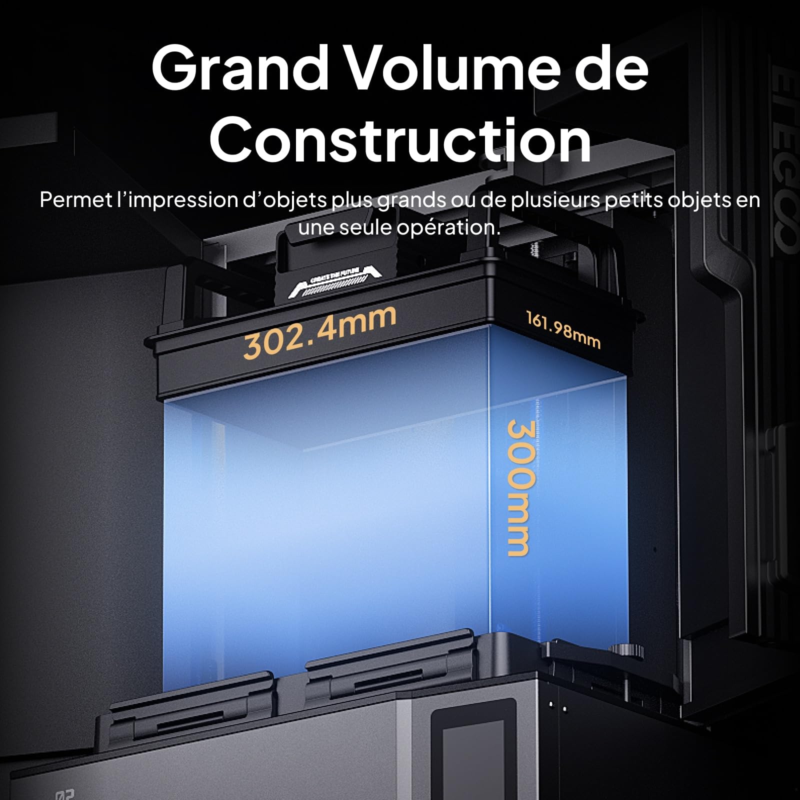 ELEGOO Jupiter 2 Imprimante 3D Résine MSLA Grande Taille 16K, Nivellement Automatique, Chauffage Intelligent du Réservoir, Alimentation Automatique en Résine, Grappe Wi-FI, 302,4 × 161,98 × 300 mm