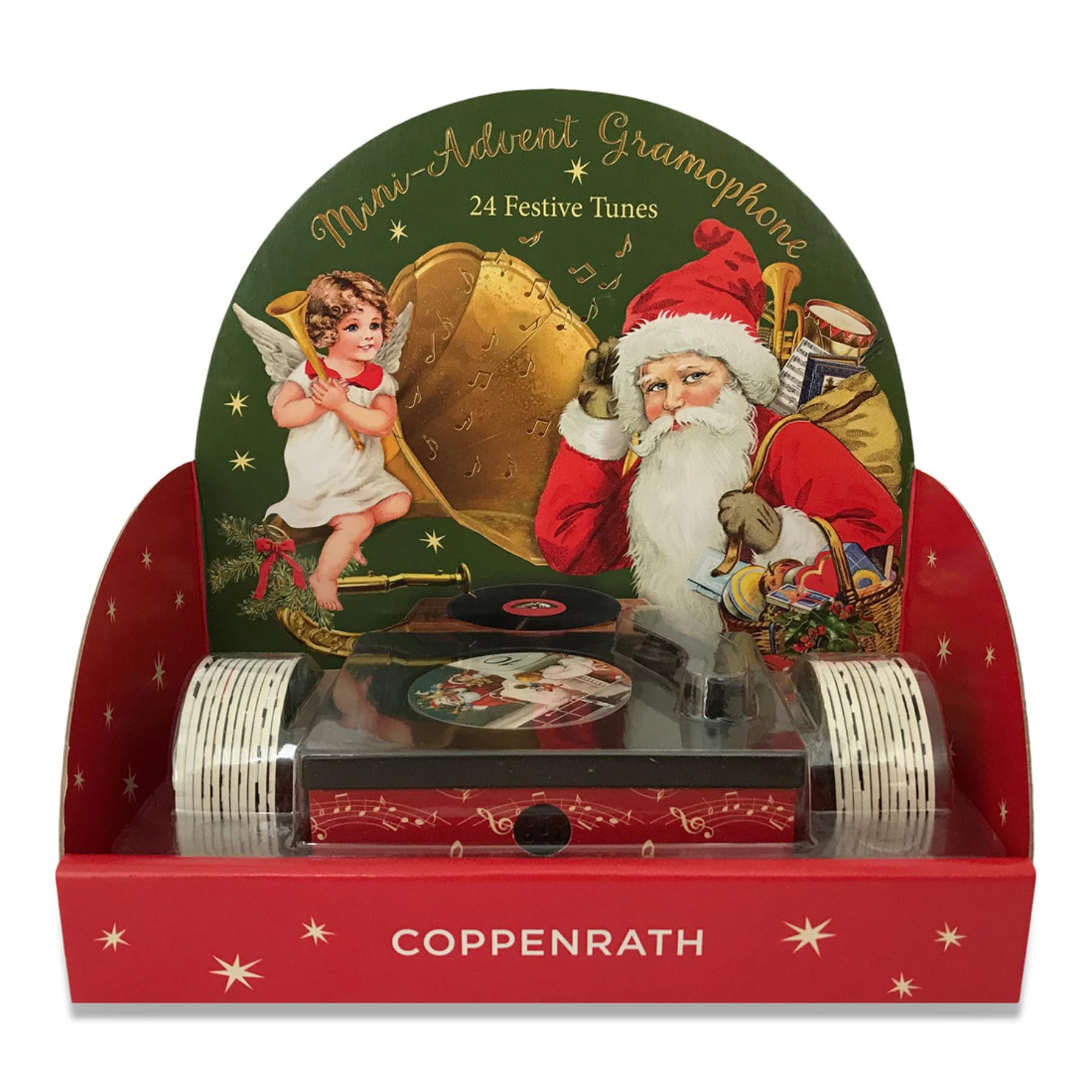 COPPENRATH 蓄音機型 ミュージカルアドベントカレンダー　グラモフォン Amazon.com: Christmas Advent Calendar Musical Gramophone
