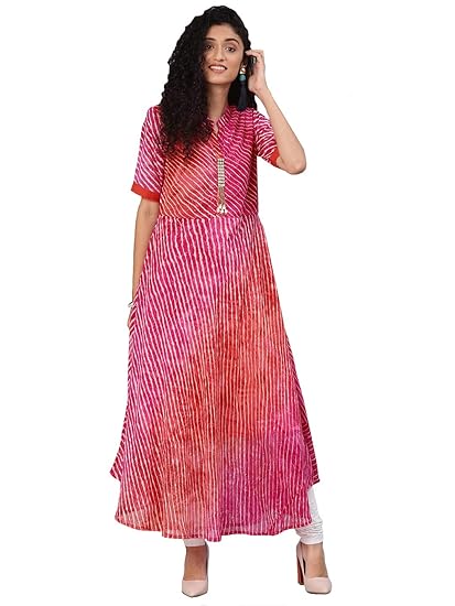 chiffon anarkali kurta