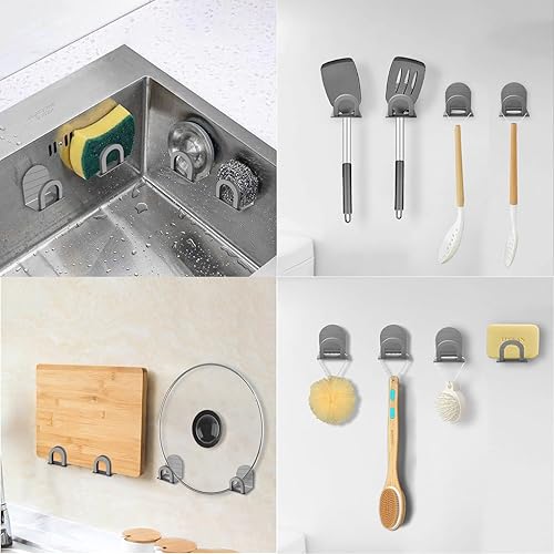 Miniatura 3 de Soporte de esponja para fregadero de cocina, soporte de esponja de aluminio espacial para fregadero de cocina, organizador de fregadero de cocina,