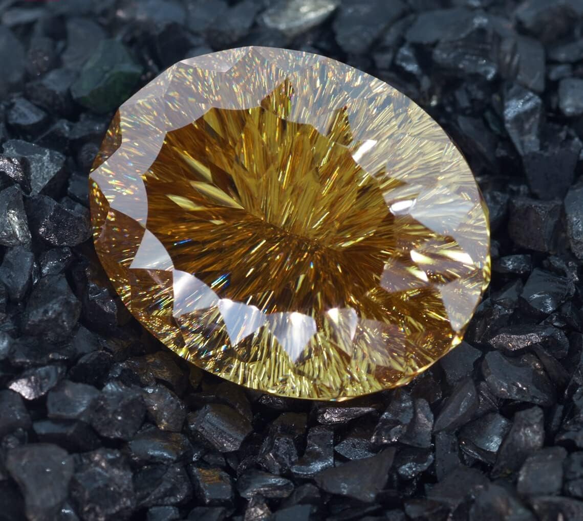 Loose Moissanite 30 Carat, Champagne Color Diamond, VVS1 Clarity, Oval Angel Cut Brilliant Gemstone for Making Engagement/Wedding/Ring/Jewelry/Pendant/Necklaces Handmade
