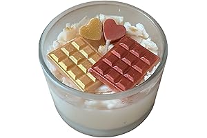 Valentine's Chocolate and Heart Scented Candle Giftable 5 oz Container