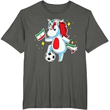 Soccer Unicorn Iran Jersey Design Iranian Football Gift T-Shirt