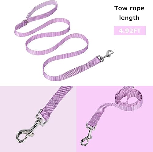 Miniatura 5 de Vestido de arnés para perro, vestido de arnés a cuadros con juego de correa, ropa de verano linda para mascotas, vestidos de cachorro para hembras