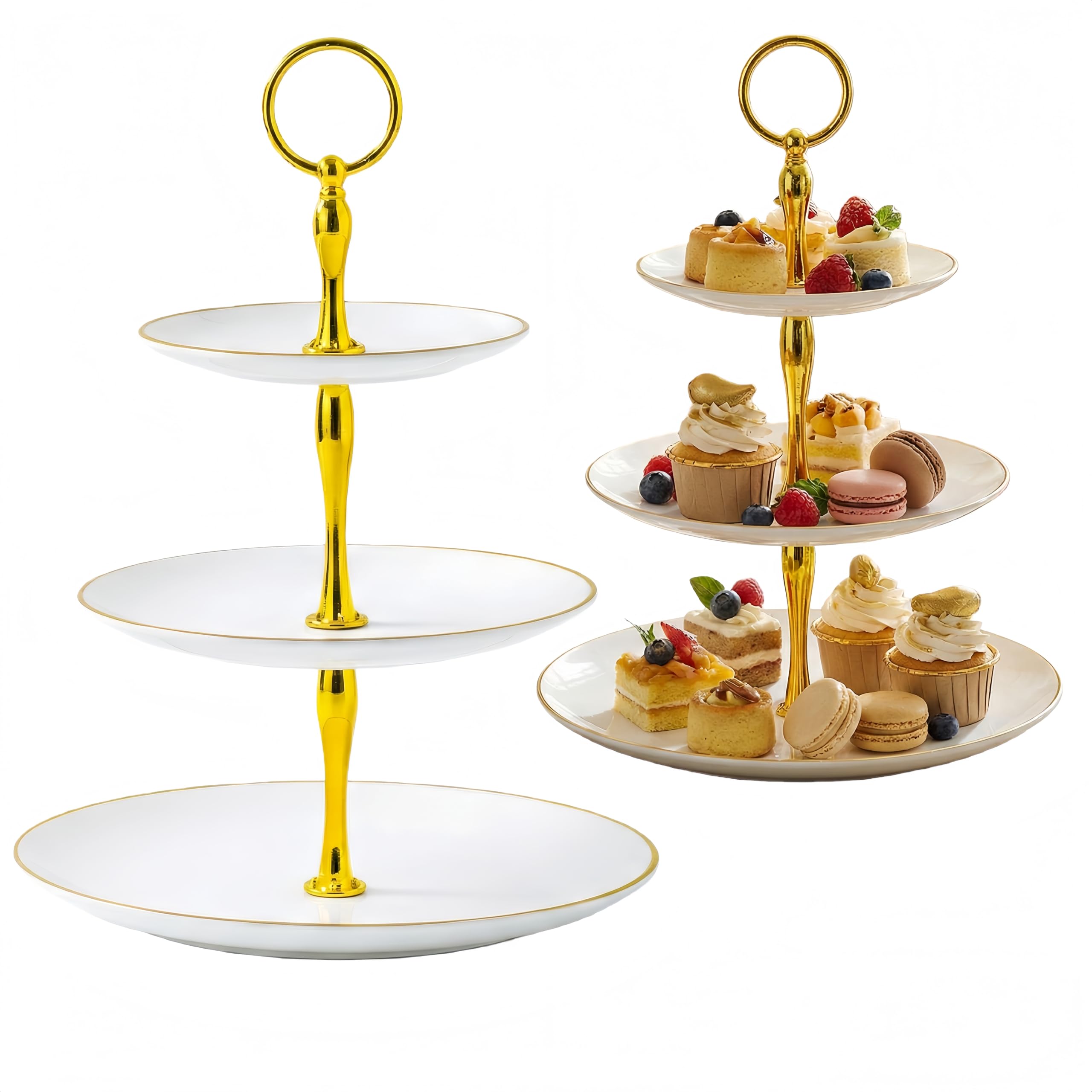 Présentoir à gâteaux à 3 étages pour sublimer votre table de Noël