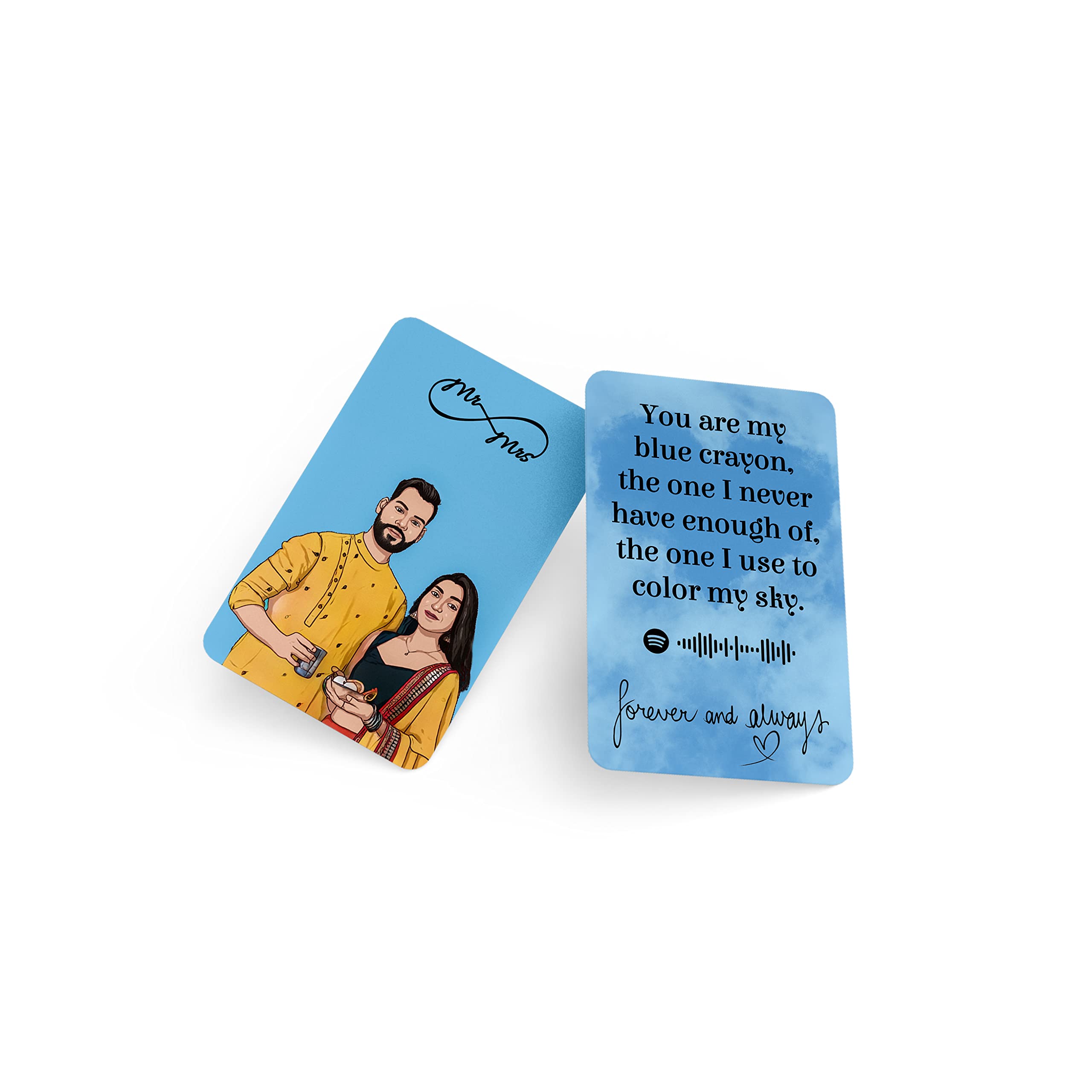 Fairus Customized Illustration Wallet Card - Sturdy, Flexible, waterproof, keepsake - ATM Card Size
