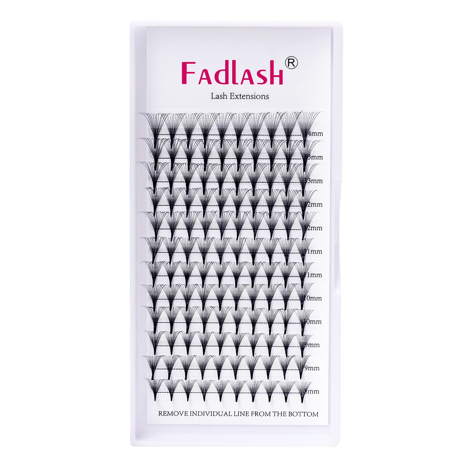 Volumen Ruso 10D 0.07mm C Curl 15mm Prefabricados Extensiones de Pestañas Volume Lashes Extension Ruso Pestañas — view 266