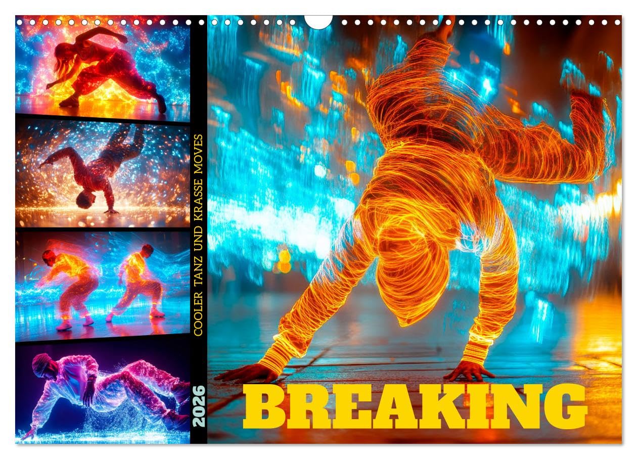 BREAKING Cool dance and killer moves UK-Version (Wall Calendar 2026 DIN A3 Landscape), CALVENDO 12 Month Wall Calendar โ image 1