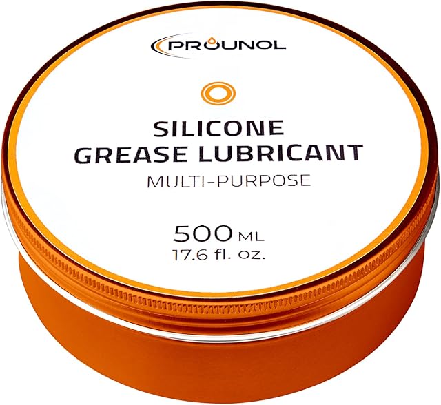 PROUNOL 100% Silicone Grease, General-Purpose Dielectric Paste, Waterproof HT Rubber Grease (500 ml)