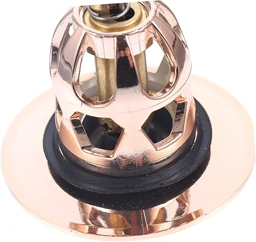 Miniatura 9 de Uonlytech Tapón universal para lavabo de drenaje de presión de drenaje de oro rosa para baño, lavabo