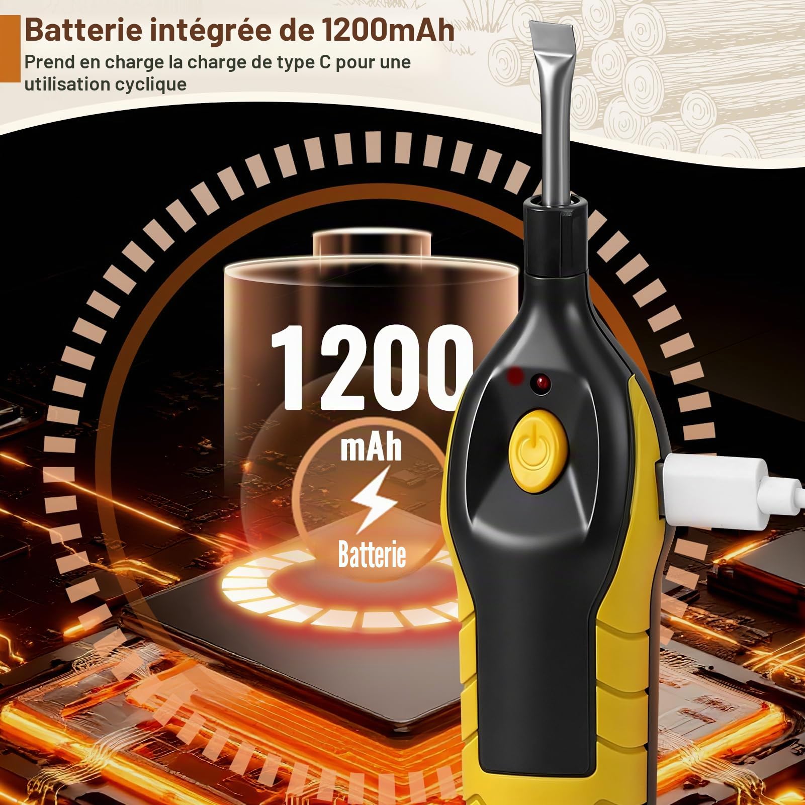 Kit De Réparation Pour Stratifié, Kit Réparation Carrelage Avec Fondoir De Cire, 11 Blocs De Cire 5 Marqueurs Kit Réparation Parquet Pour Meubles, Sols En Bois Répare Les Rayures, Les Trous