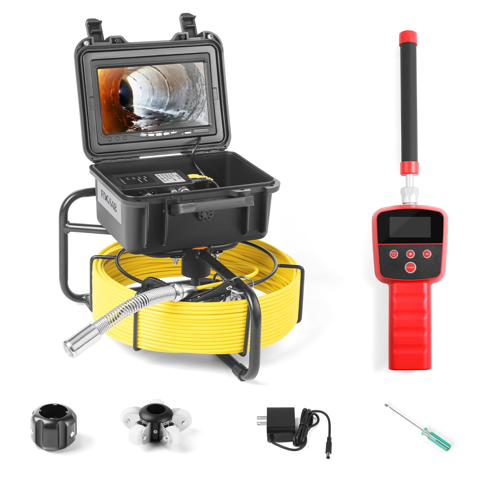 Sewer Camera 512Hz Locator Pipeline Detector 66FT/20M