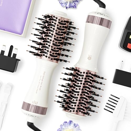 Madremía Travel Dual Voltage Hair Dryer Brush 4-IN-1