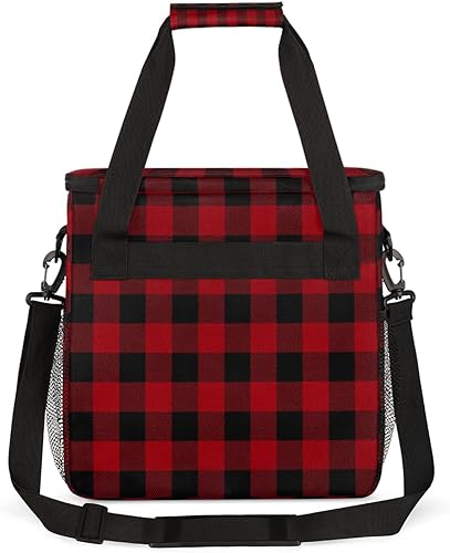 Miniatura 5 de Bolsa de transporte para cafetera con patrón de guingán para Keurig K-Mini o K-Mini Plus K-Mini Plus K-Cup, bolsa de viaje