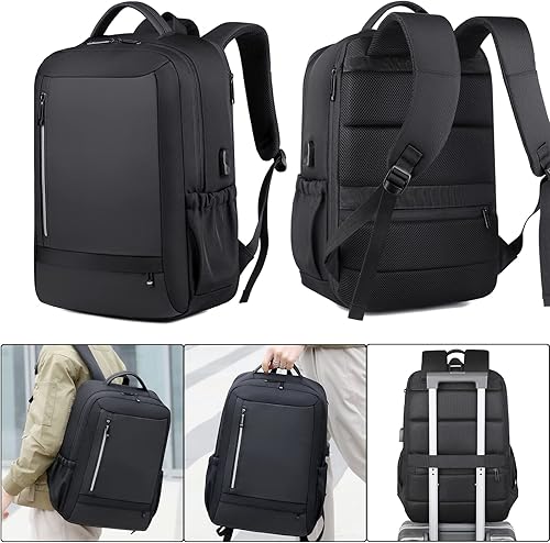 Miniatura 6 de Mochila para laptop, Negro 15.6 pulgadas, Mochilas Daypack